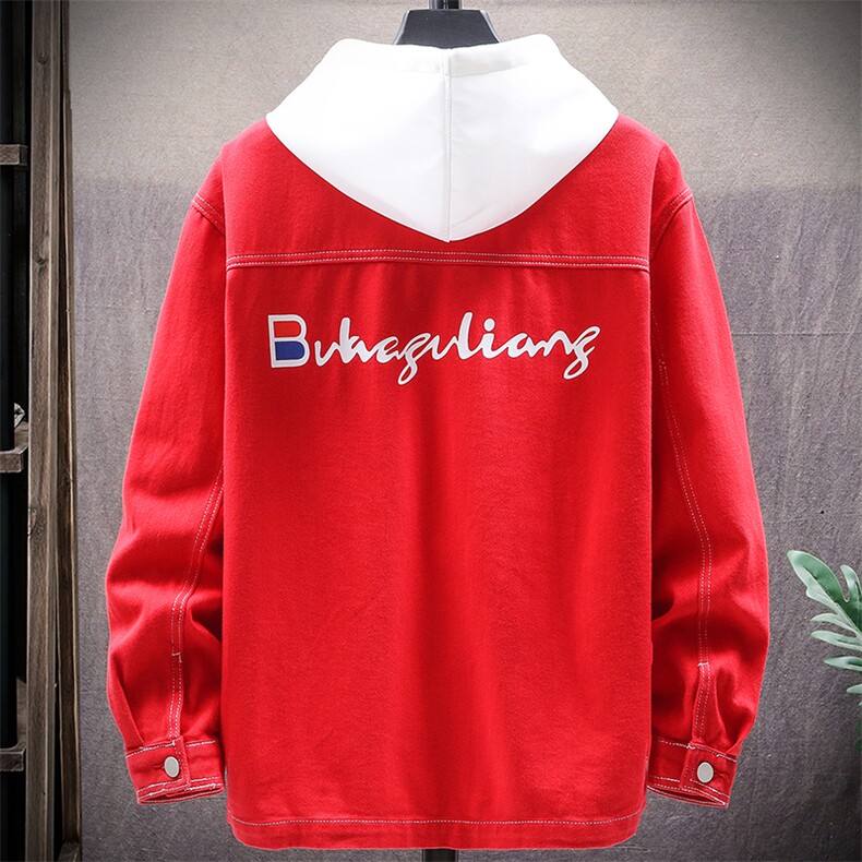 春季牛仔夹克韩版潮流宽松百搭工装日系外套上衣服男装8213-P80,男装夹克,电商A318