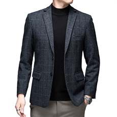 冬季男士毛呢大衣宽松羊毛外套商务休闲高端西服外套BGW208-P165，男装西服，电商B212（原钱塘6029）