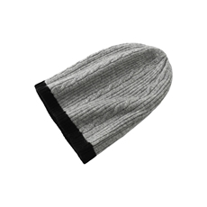 【亲子款】高弹贴合保暖御寒扭花抽条拼色羊毛帽，帽子，唯若美羊绒