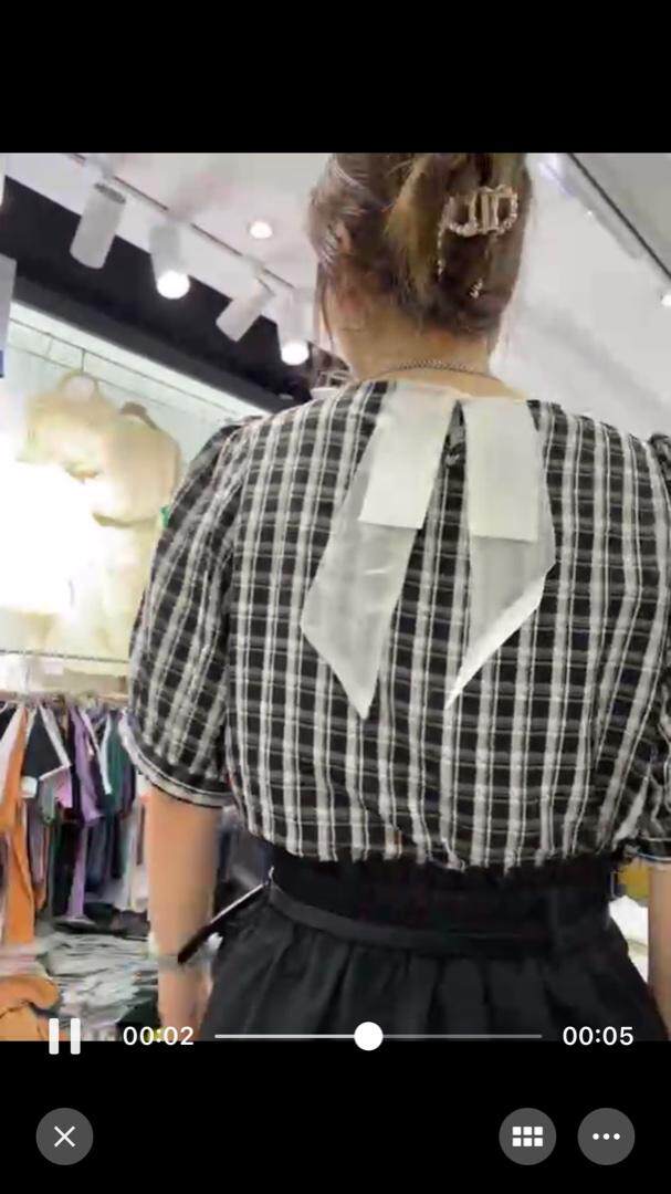 格子小衫，女装，Tπ