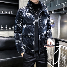 312A-001-P1752025冬季新款时尚蝴蝶图案羽绒服外套男80%白鸭绒F，男装羽绒服，星座312A-5