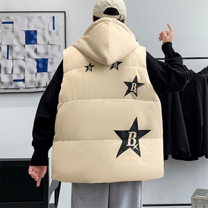 秋冬港风棉衣马甲潮流宽松加厚保暖潮流御寒棉服男MF02P68控98图片