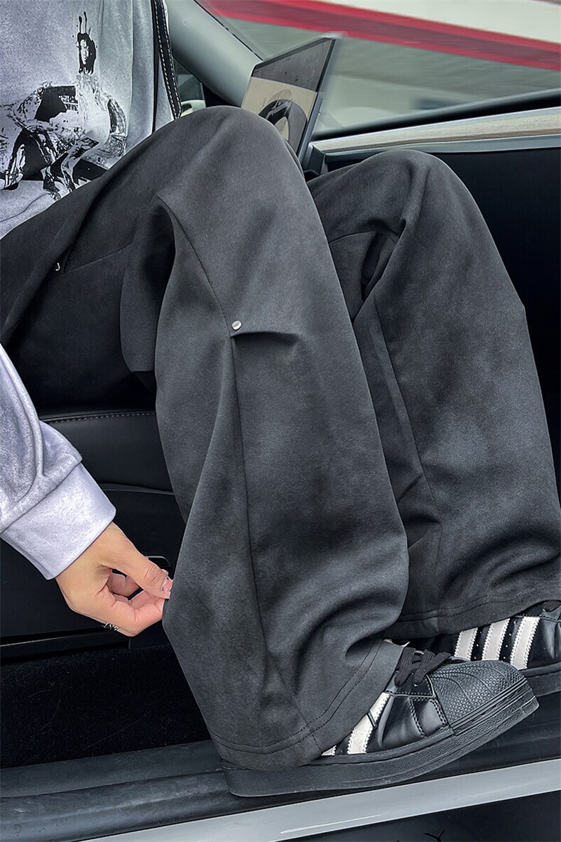 8XL-M美式扎染脏脏弯刀卫裤男阔腿裤子直筒运动长裤K9126P48控68,男装休闲裤,电商D206-1