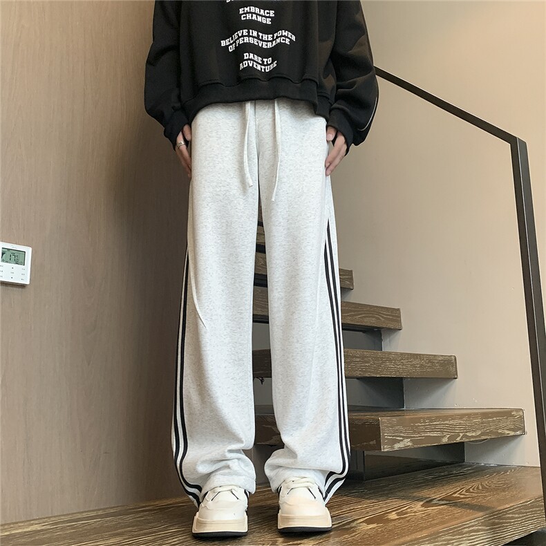 现货现货2025年秋季新款宽松休闲卫裤男D329-QM757-特45-控78,男装休闲裤,电商D329