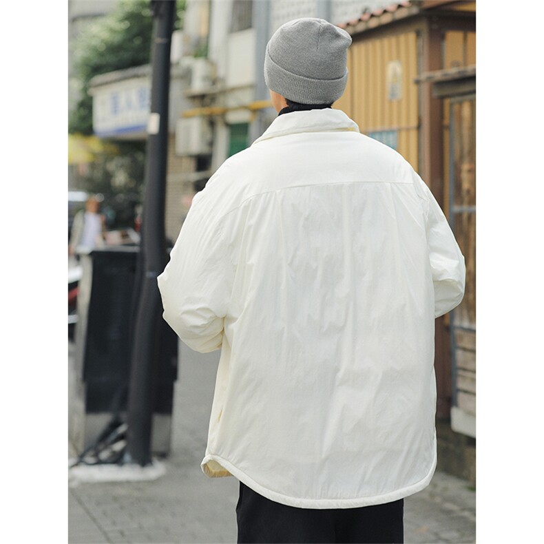 冬季90绒羽绒服D2650-TP145218港风设计感短款翻领外套男,男装羽绒服,电商A102