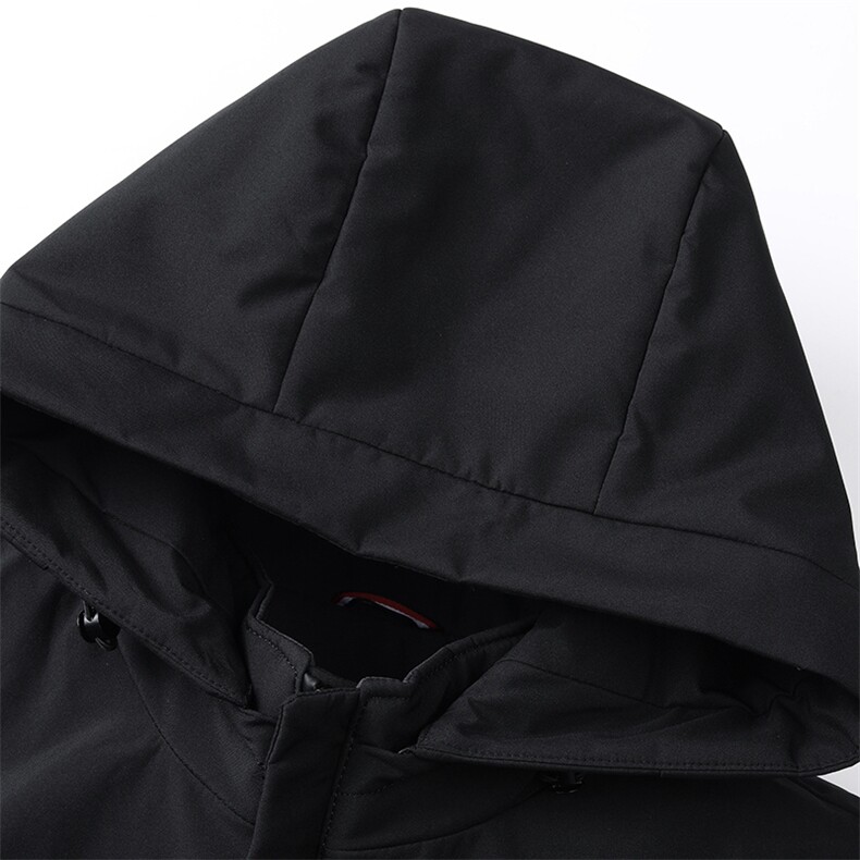 羽绒服男士冬季加厚保暖商务休闲外套中年男装连帽纯色上衣新款,男装羽绒服,电商B212（原钱塘6029）