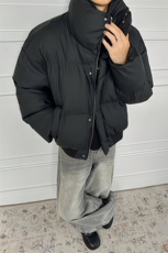 冬季加厚保暖PU皮棉衣短宽cleanfit面包服美式棉服MF3667-特P85，男装棉衣，电商B295