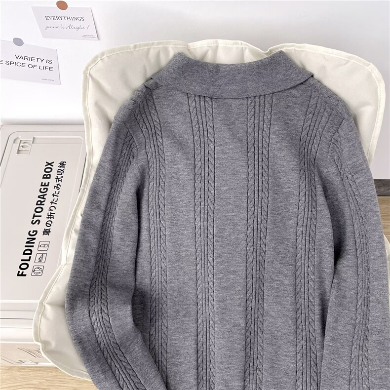 麻花纹毛衣2025年冬季新款软糯风针织衫文艺潮流新款,男装针织衫/毛衣,星座813-2