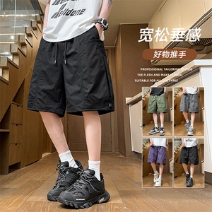 夏季工装短裤男ins潮牌日系休闲百搭潮流痞帅五分裤子DK02512-P45图片