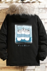 MM48148-P130冬季大毛领衣男士大码加厚袄男服网格挂拍，男装棉衣，电商A040A