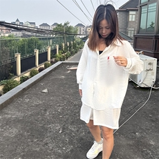 高级慵懒学院风男女长袖衬衫短裤棉麻透气凉爽套装高质量TC01，男装牛仔裤，星座115A-2