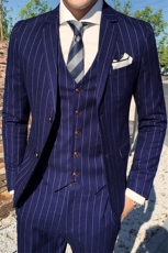 商务修身礼服男装西服套装西装三件套W6388-P285，男装西服，星座1012
