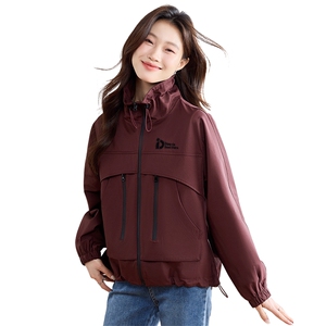 美式棒球服外套女春秋短款轻熟风高级感女士休闲宽松减龄夹克上衣图片