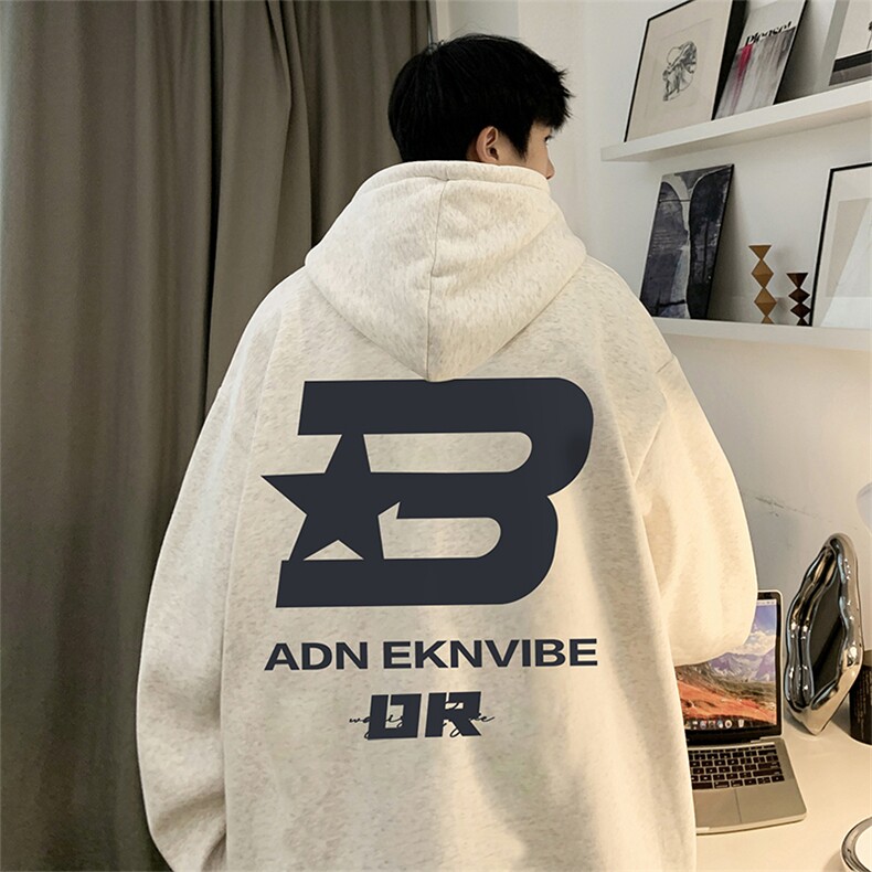 抖音得物供货可提供视频秋冬重磅美式宽松连帽卫衣DL2021,男装卫衣,电商A486