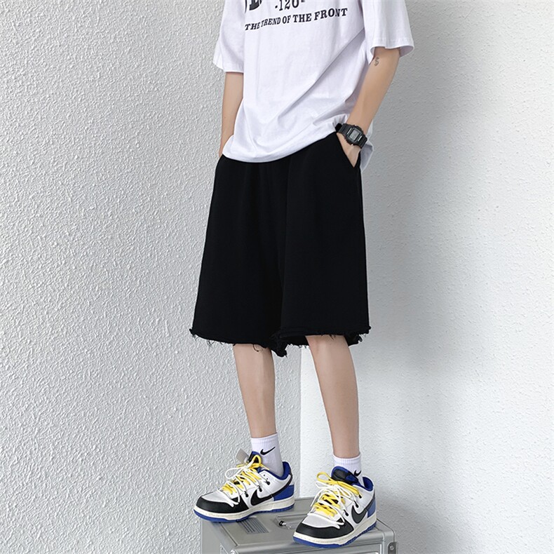 学院风休闲短裤男宽松2023夏季新款ins帅百搭潮流五分裤K1596-P27,男装休闲裤,星座412-3