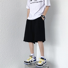 学院风休闲短裤男宽松2023夏季新款ins帅百搭潮流五分裤K1596-P27，男装休闲裤，星座412-3