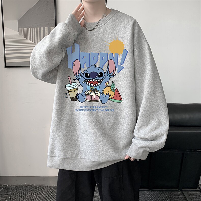 圆领卫衣男大码加厚加绒长袖t恤男S6077-P28加绒款-P33,男装卫衣,电商A040