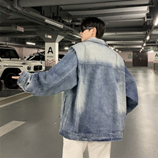 美式复古高级感牛仔外套男女春秋新款潮牌夹克上衣JK2027-P68，男装夹克，星座308B-2