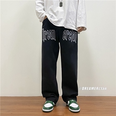 k791-p55-控78拉链黄泥牛仔在高阶宽松大码牛仔裤cityboy，男装牛仔裤，星座116