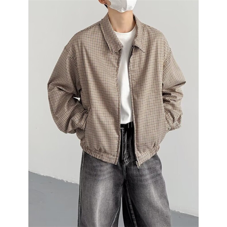 JY422-P70美式复古双面穿千鸟格外套网图，女装短外套，星座1501-3