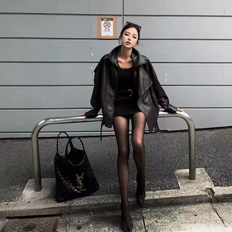 美式美拉德复古做旧工艺棕色皮衣街头腔调高级感皮衣外套女,男装皮衣,星座1210-1