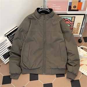 美式复古三防教练棉衣工装短款飞行夹克秋冬保暖棉服立领休闲外套图片