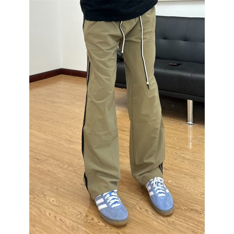 【有货】三条杠裤子男山系户外宽松直筒侧边条纹休闲裤BN02HH-P45,男装休闲裤,星座1007（原301D）