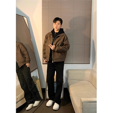 春季高级感美式pu皮衣飞行夹克男生美拉德复古情侣外套LAA166-P59，男装夹克，星座1008