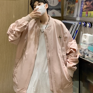 工装棒球服外套男春秋季新款拉链多口袋夹克上衣男生2401 P63图片