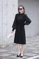 拼色连衣裙，女装连衣裙，FEIZI 飞子