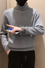 小伙风~秋季新款男士高领加厚毛衣韩版休闲针织打底衫M042/P65，男装T恤，电商B331