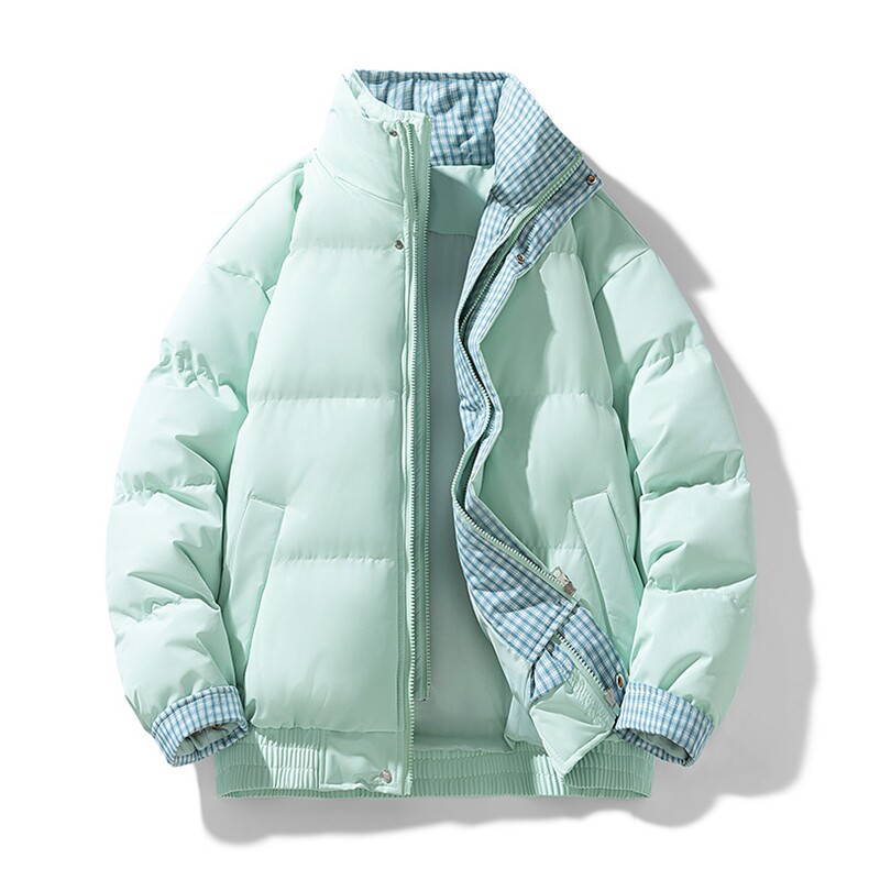 冬季新品得物美式潮流高品质格子加绒加厚棉衣外套棉服MY5566-P88,男装棉衣,星座610B-1