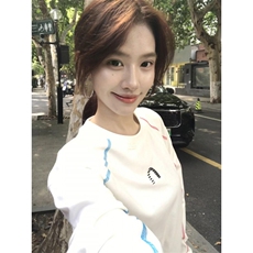 网图美式街头长袖t恤女早秋慵懒风薄款打底衫宽松休闲上衣特P33，男装T恤，电商C306-1