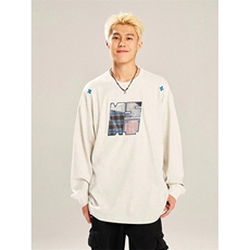 5480-P43原版做工刺绣款螺口圆领休闲长袖T恤，女装T恤，星座617A-2