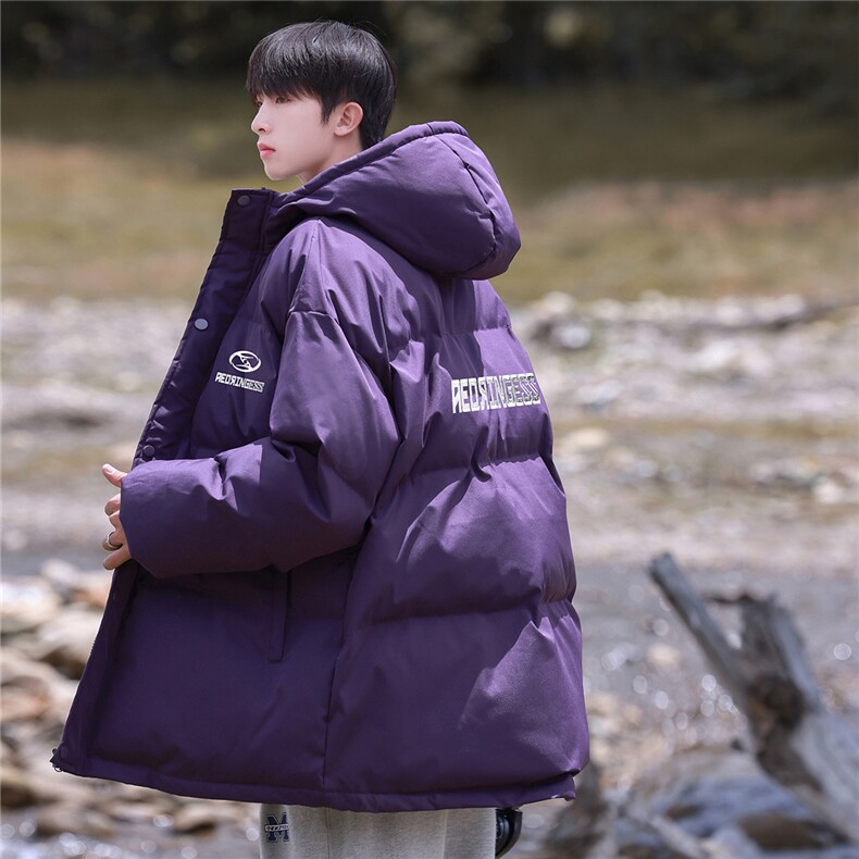 2025冬季新简约印花保暖男棉服外套M2104/P108控139-聚酯纤维图片