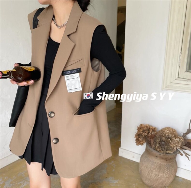 超酷的带标马甲，女装马夹，6·9衣社