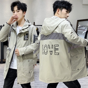 2020冬季 中长款连帽棉衣男 加绒夹克男 羊羔绒棉衣男 MY9931，男装棉衣，A067