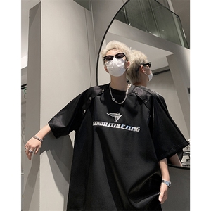 解构金属短袖T恤 夏季小众设计感圆领半袖体恤XZ514-2-202474-P58图片