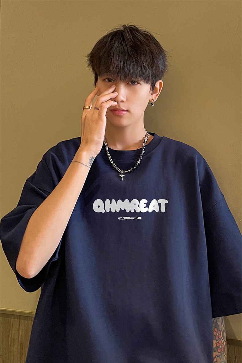 230g重磅纯棉!夏季短袖t恤男半袖男NT195-特P19控38,男装T恤,电商B367