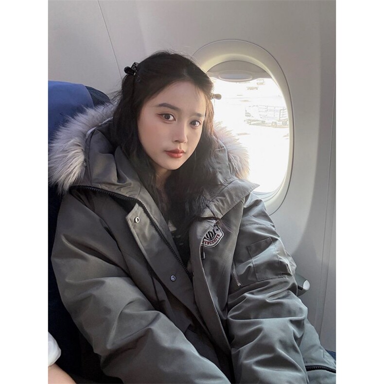 黄子弘凡同款NICEBAD原WORKSOUT毛领派克羽绒棉服M508P118网图,男装棉衣,电商B245