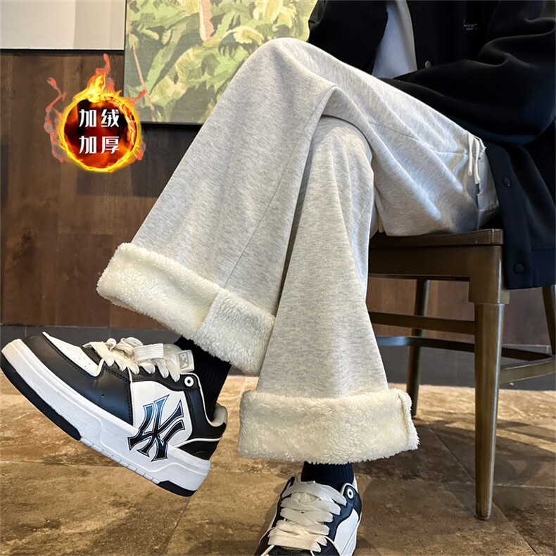 XZ616秋冬重磅加绒加厚华棉百搭休闲长裤宽松TY1046JRP55控78,男装休闲裤,星座512A（原616）
