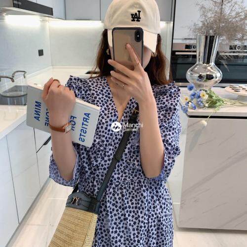 夏季新款，荷叶边连衣裙，女装连衣裙，VICU 唯可