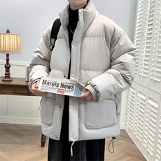 冬上新加棉加厚纯色棉服港风立领棉衣外套男女8349-P115控价158，男装棉衣，电商A441-1
