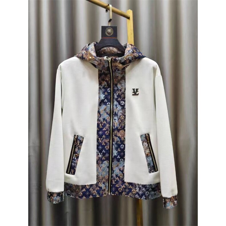 (网络图慎用有大货)轻奢风欧货外套连帽拼接上衣313B-JK73-P120,女装短外套,星座313B
