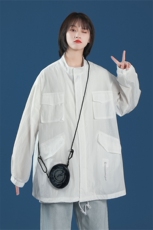 F1029/P45防晒衣夏季户外薄款工装夹克男士透气大码外套防晒衫服，男装夹克，电商A141