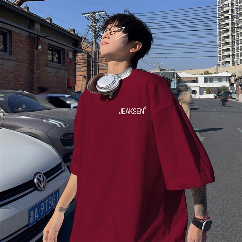 xz605-dcm252-特p20控382026新款美式字母印花纯棉短袖T恤,男装T恤,星座605(原A050)