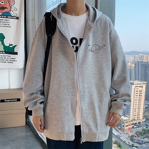 KS21238-P38 加绒-P43 连帽开衫卫衣男运动外套大码班服图片
