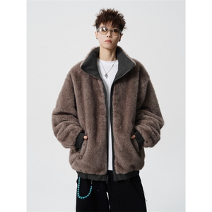 706-LK3872-P108  现货 冬季美式双面穿座山雕棉服 潮牌痞帅外套图片
