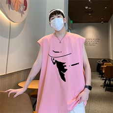 已注册直播抖音得物品质250克重磅纯棉男无袖背心T恤T561P28控39，男装背心/马甲，电商C408(原B339-1)