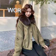 新款现货白鸭绒羽绒服女2025冬新款时尚洋气显瘦保暖外套派克服，女装羽绒服，韩然一族